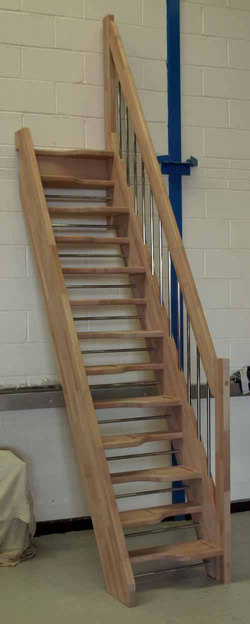 Beech 40 open plan space saver with european style handrail