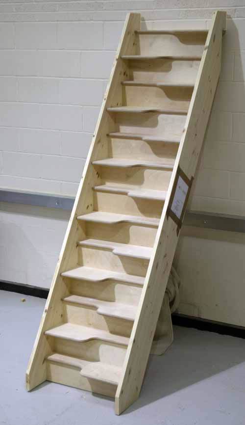 Birch 24 space saving staircase assembled
