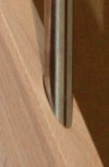The balusters on the european style handrail are drilled directly into the strings and handrail by cnc at the point of manufacture