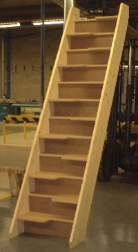 Alternating tread staircases - Space saving staircases