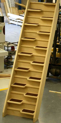 Oak 40 space saving staircase