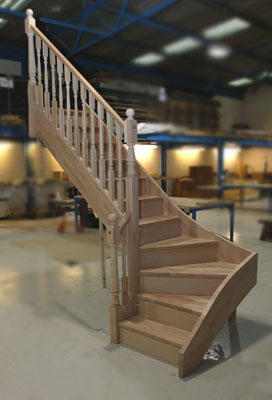 Beech winder staircase