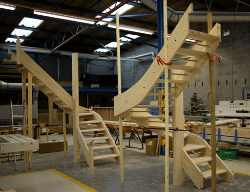 Openplan winder staircases