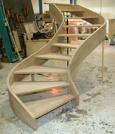 Oak Curved Staircase